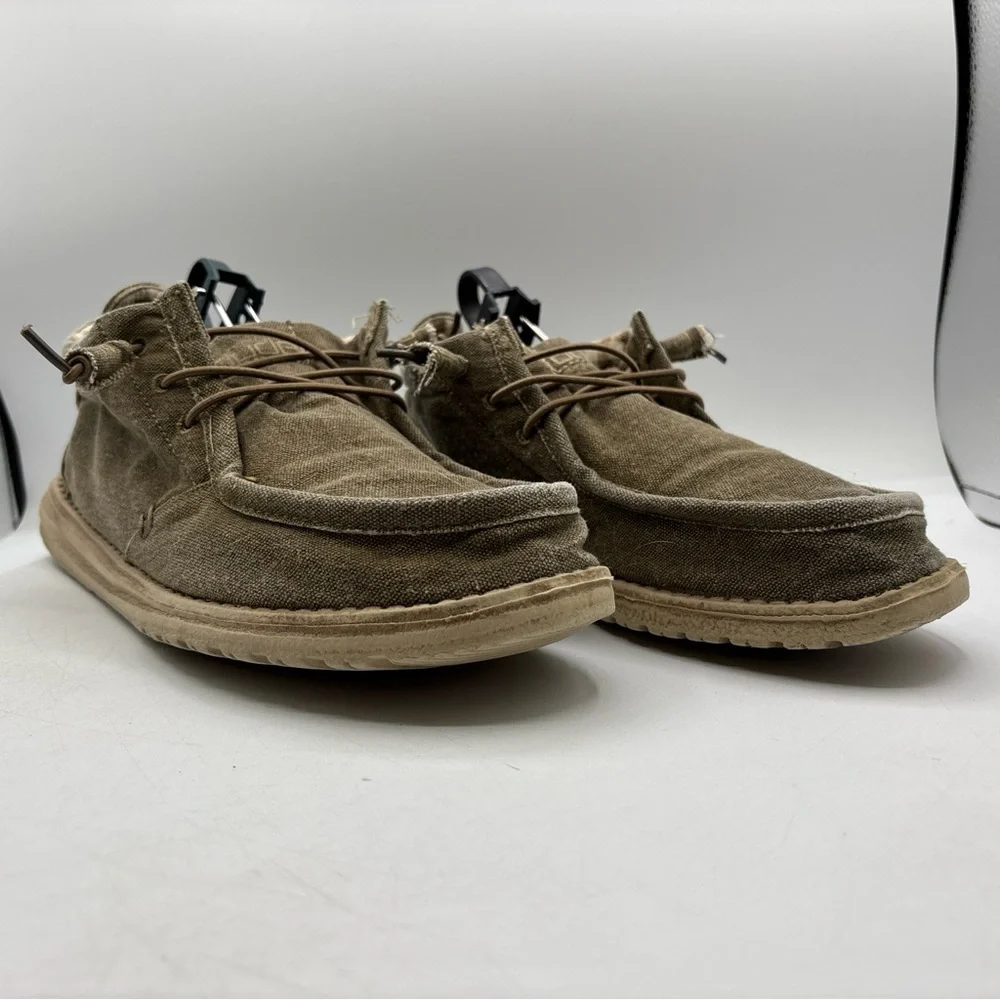 Hey Dude Conrad‎ L Mid Chukka Nut Brown Men’s Size 11 Lightweight Comfort Shoes